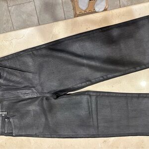 Frame Denim Le Sleek Straight Black Jeans